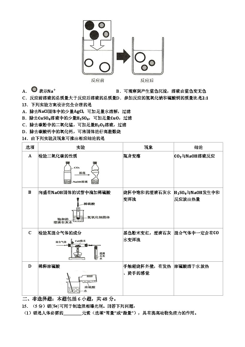 2024年广东省广州市荔湾区中考一模化学试题03