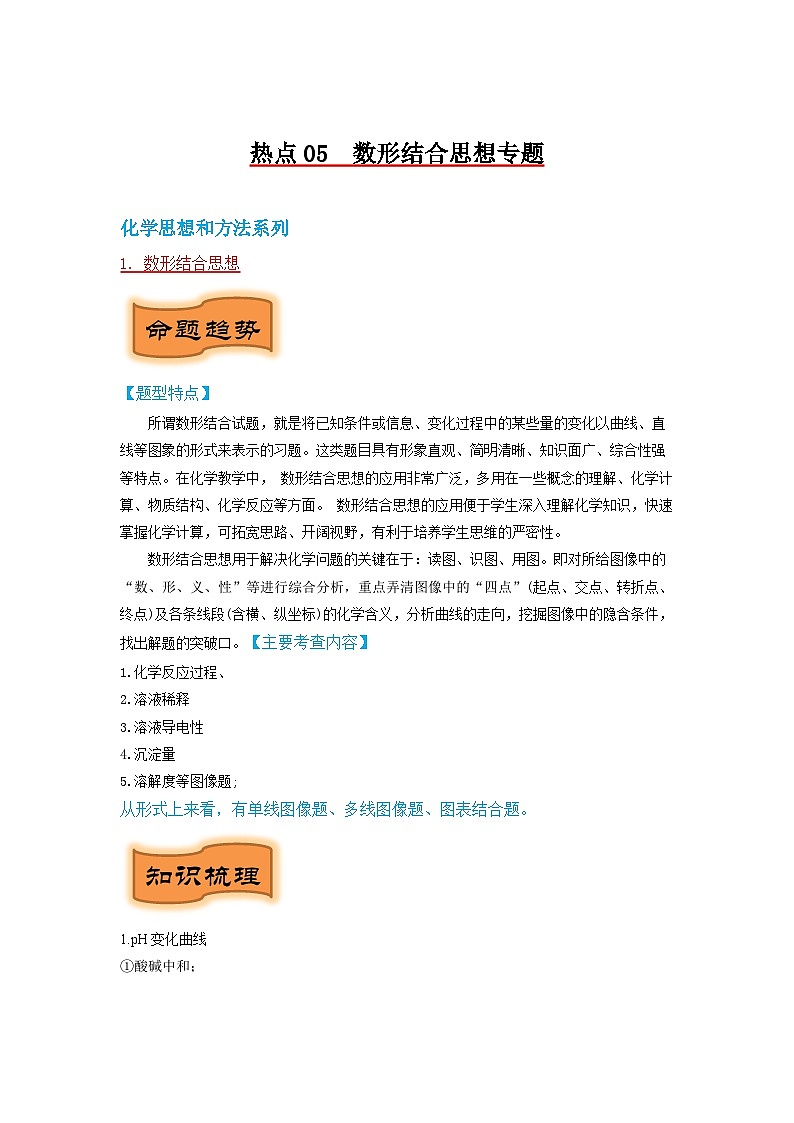 热点05  数形结合思想专题（原卷版）（苏州专版）第1页