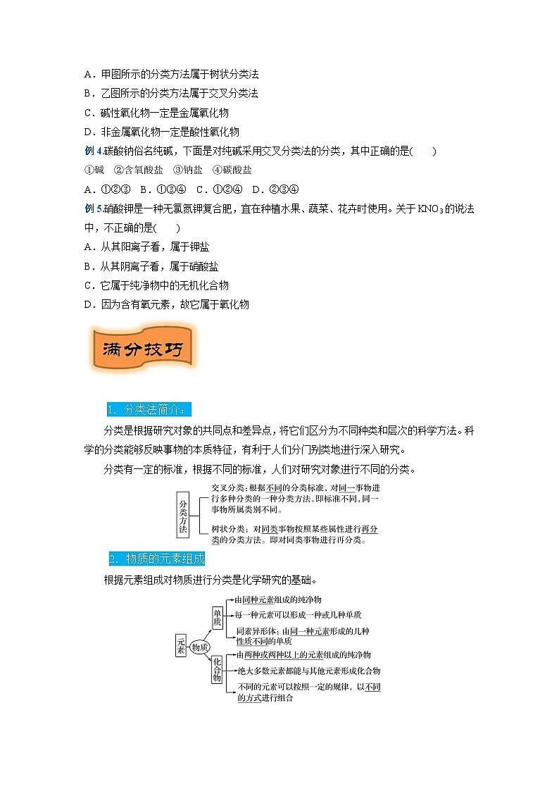 重难点06  物质的分类（原卷版）（苏州专版）第3页