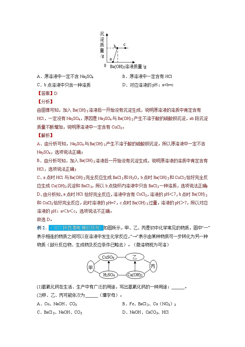 重难点12   复分解反应专题突破（解析版）（苏州专版）第2页
