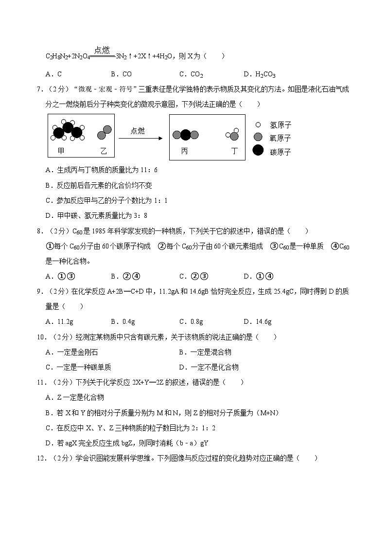 2024年黑龙江省大庆市第五十五中学中考一模化学试题02