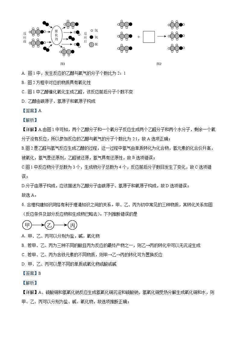 湖北武汉市江岸区七一华源2023-2024学年九年级下学期四调化学试题（原卷版+解析版）03