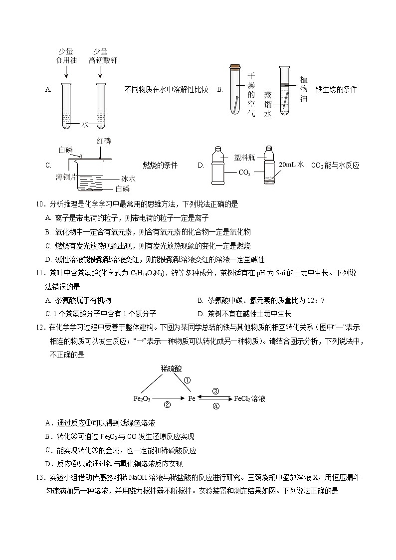 2024年中考押题预测卷01（南京卷）-化学（考试版）A4第3页