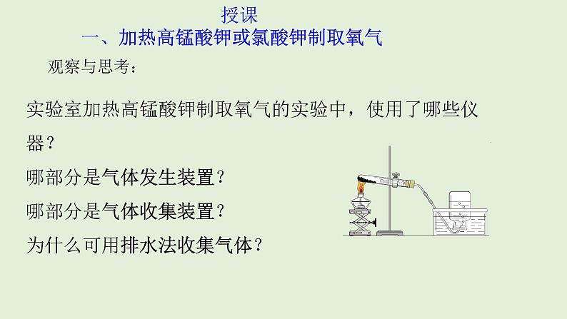 初中化学人教版九上实验活动1  氧气的实验室制取与性质课件第4页