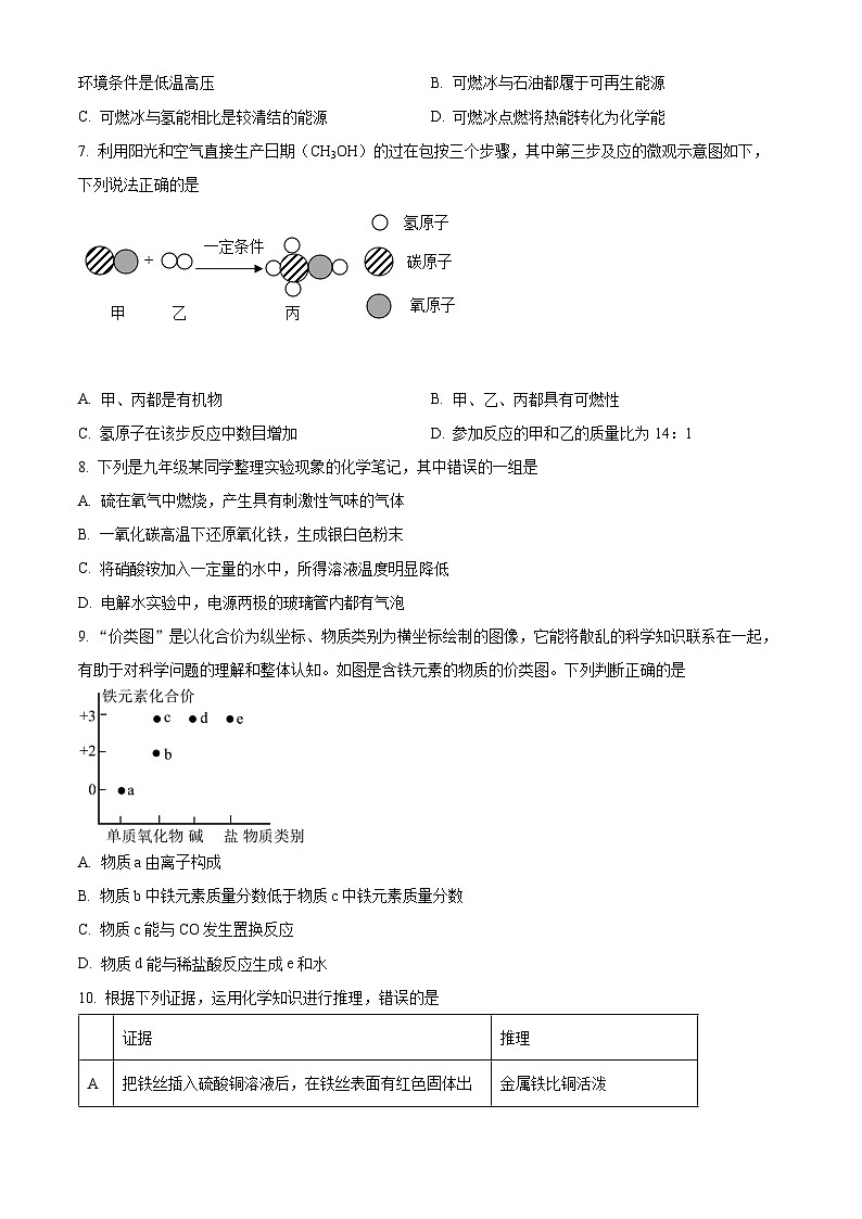 43，2024年江苏省盐城市东台市中考化学模拟试题02