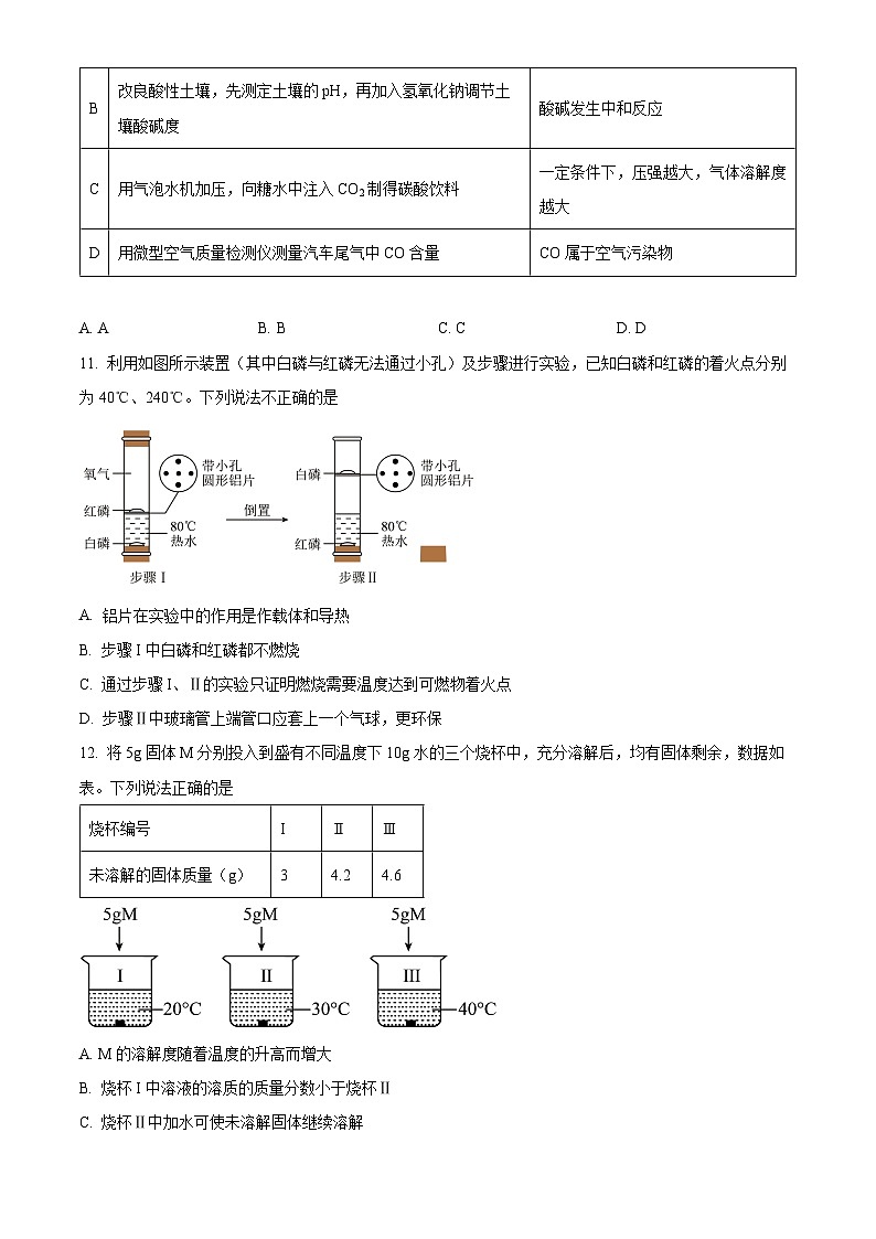 2024年安徽省合肥市新站区实验中学中考化学二模卷（原卷版+解析版）03