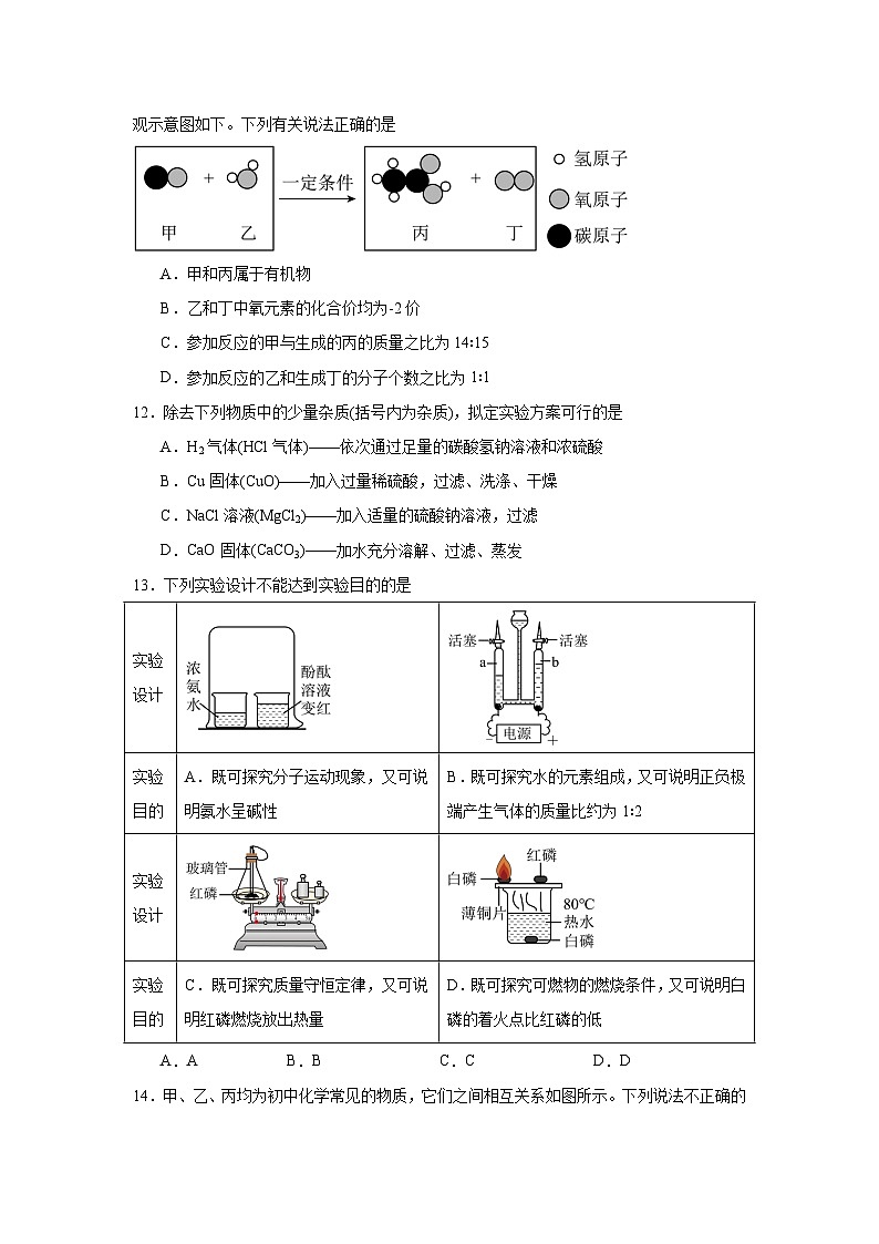 2024年江苏省南京市中考化学押题预测卷02第3页