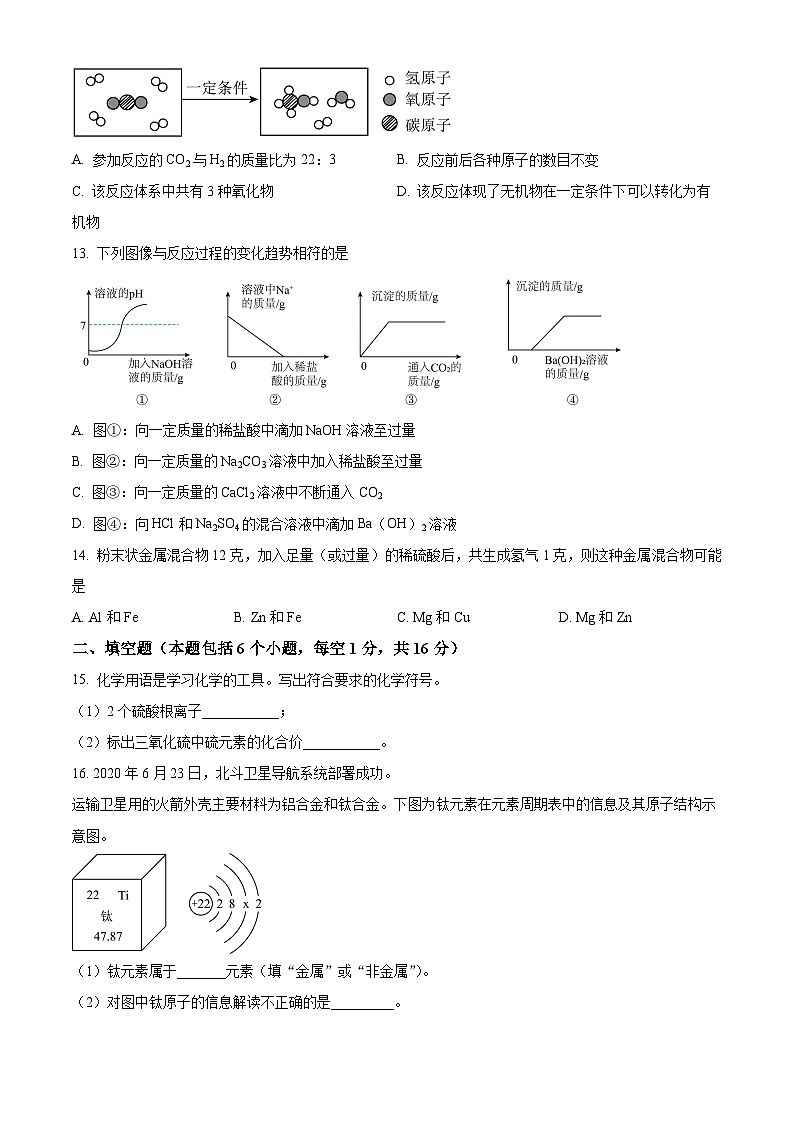 2024年河南省开封市尉氏县中考第二次模拟测试化学试题（原卷版）第3页