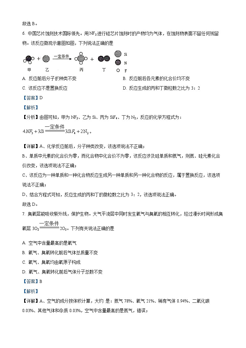 2024年吉林省长春市十校联考中考二模化学试题（原卷版+解析版）03