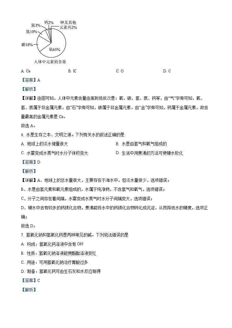 2024年新疆维吾尔自治区乌鲁木齐市九年级一模化学试题（原卷版+解析版）03