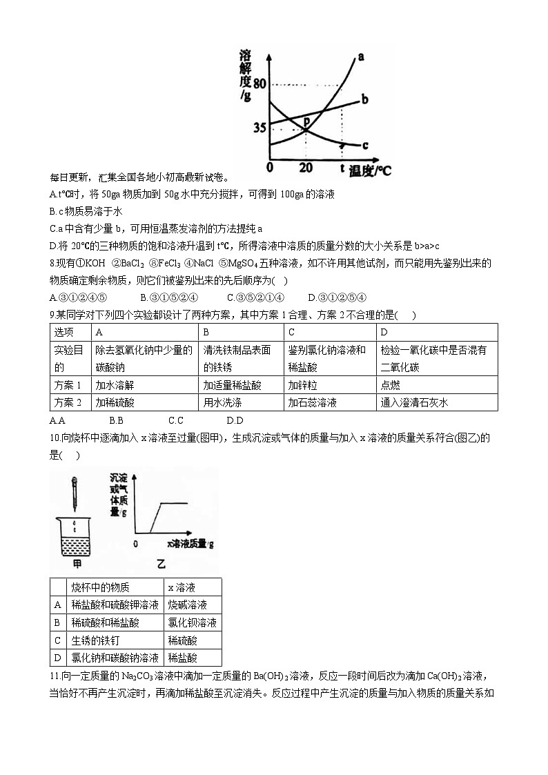 10，北京东直门中学2023-2024学年九年级下学期期中考试化学试卷(无答案)第2页