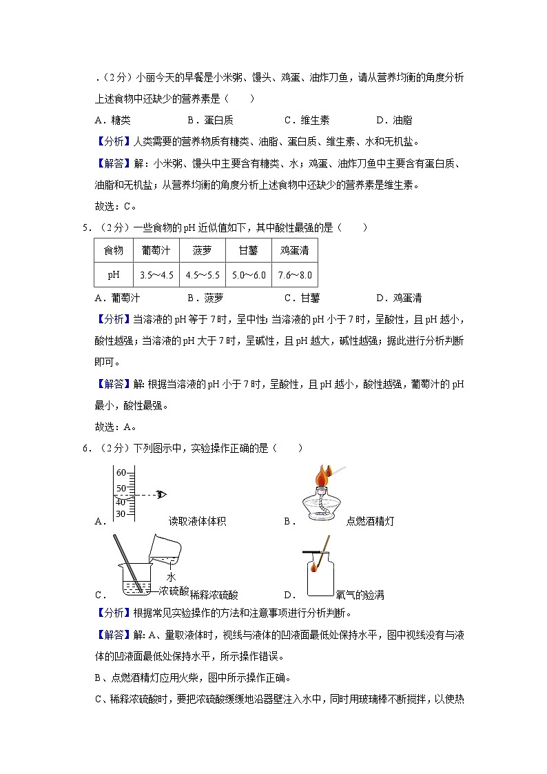 2024年天津市武清区等5地中考化学一模试卷(1)02