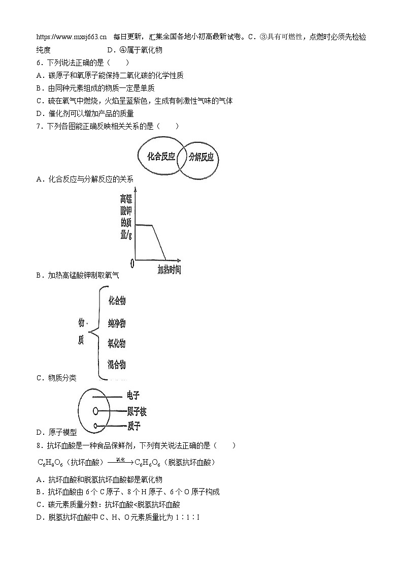 20，山东省菏泽市成武县2023-2024学年八年级下学期4月期中化学试题(无答案)02