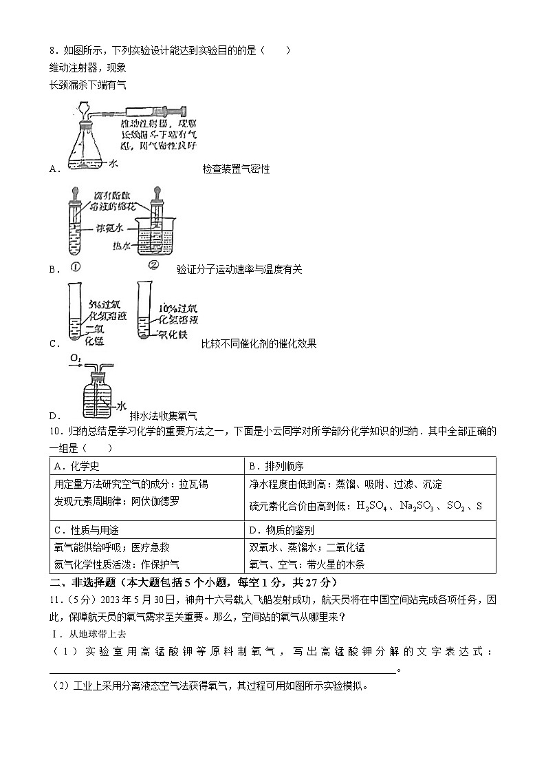 20，山东省菏泽市成武县2023-2024学年八年级下学期4月期中化学试题(无答案)03