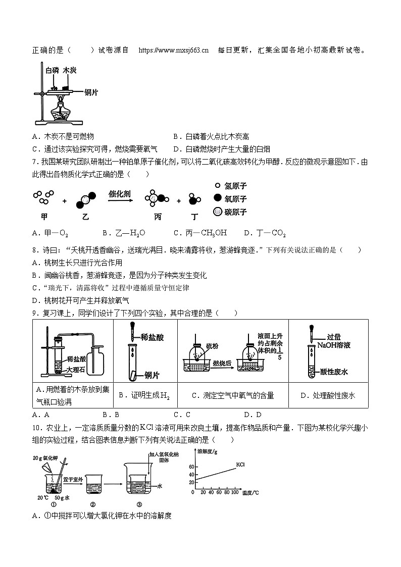 25，2024年山西省临汾市多校联考中考二模化学试题02