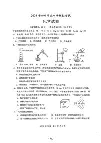 22，2024年江苏省宿迁市崇文初级中学中考二模考试化学试卷