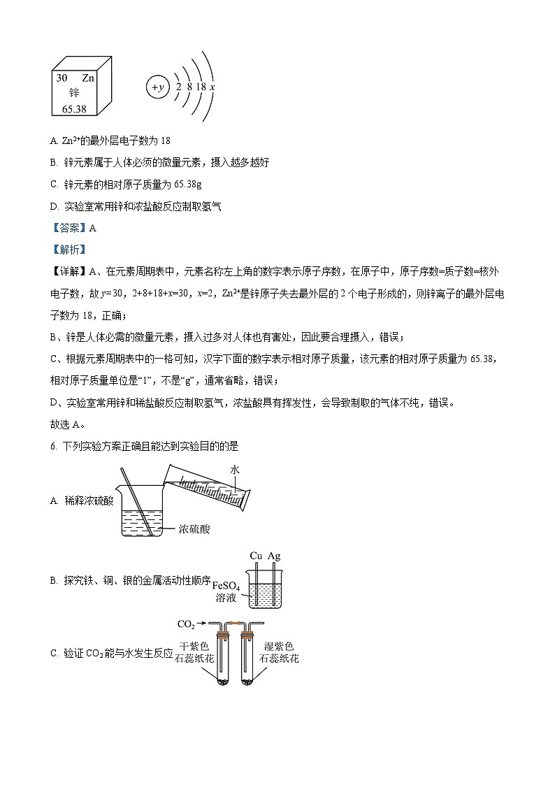 2024年四川省绵阳市涪城区九年级模拟预测化学试题（解析版）第3页