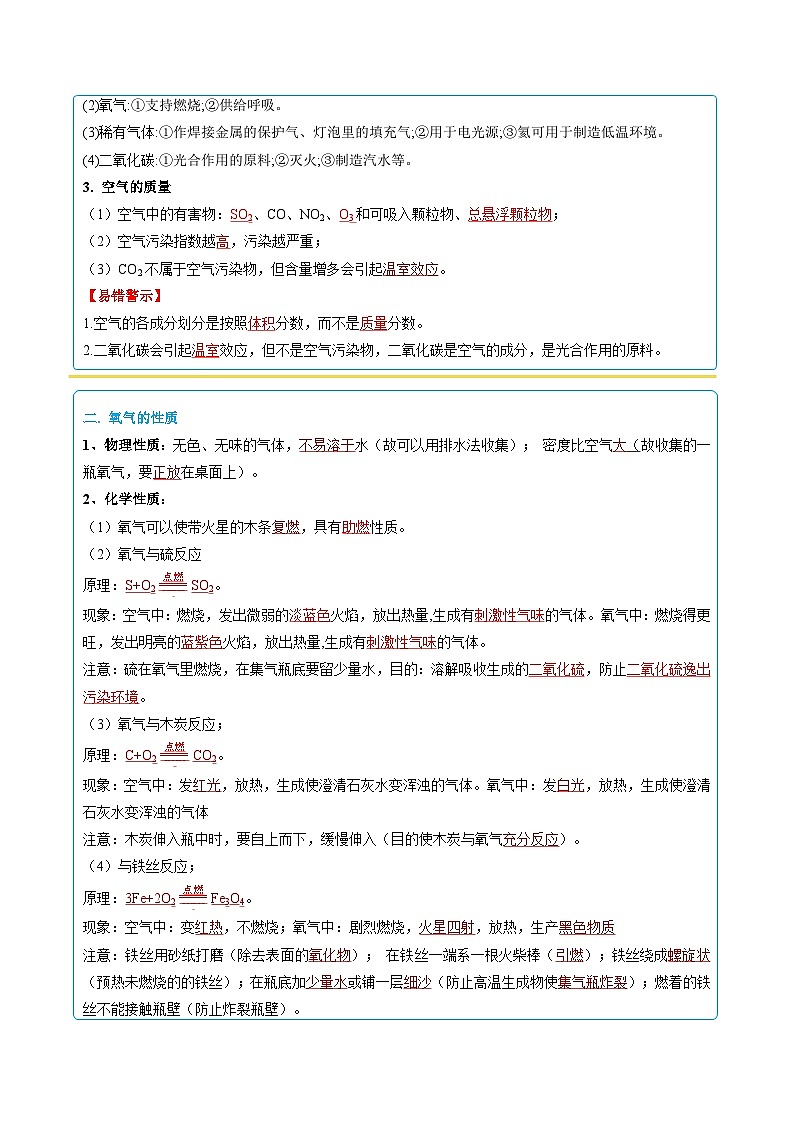 01 考前抢分知识卡片-2024年中考化学专练（解析版）第2页