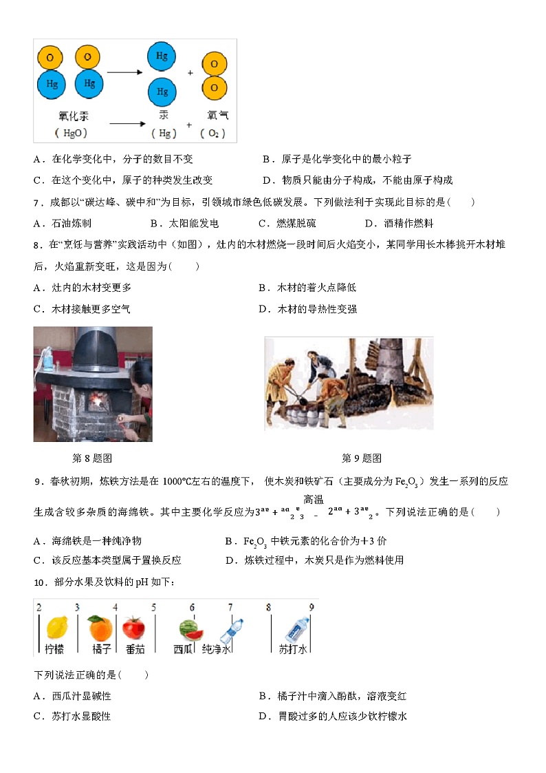 山东省 2024 年中考化学模拟试题（解析版）第2页