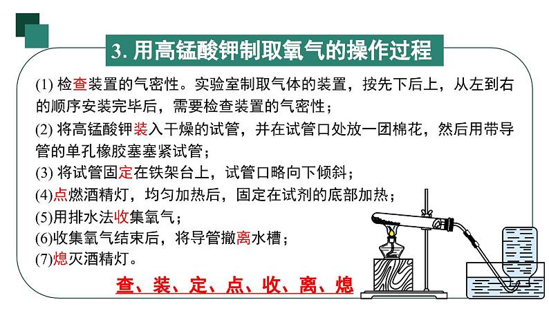 人教版九年级化学上册课件 第二单元 课题3 第二课时 实验室制取氧气第8页