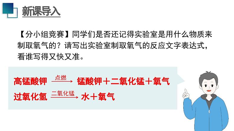 人教版九年级化学上册课件 第二单元 实验室活动一 氧气的实验室制取与性质04