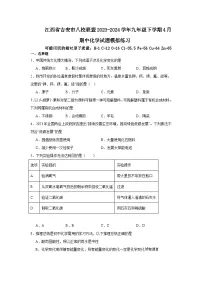 江西省吉安市八校联盟2023-2024学年九年级下学期4月期中模拟化学试卷