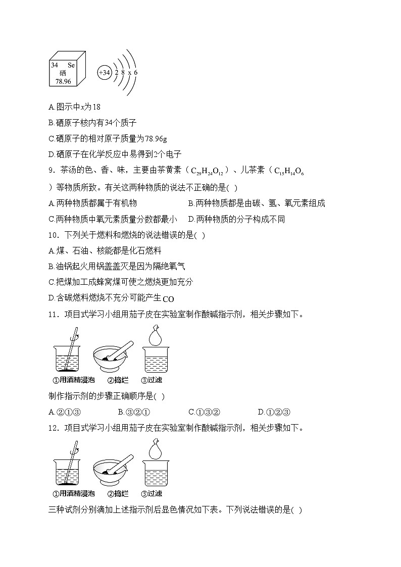 广东省东莞市2024年中考一模化学试卷(含答案)02