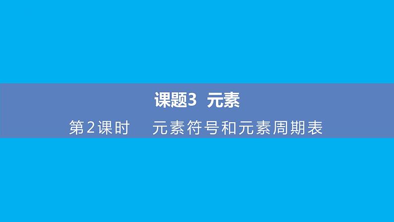 【好课精选】化学人教版九上课件：3.3.2 元素符号和元素周期表第1页