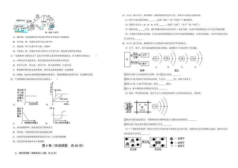 2024年山东省东营市晨阳学校中考一模化学试题02