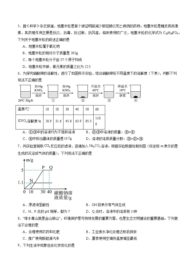 化学（河北卷）（考试版A4）第2页