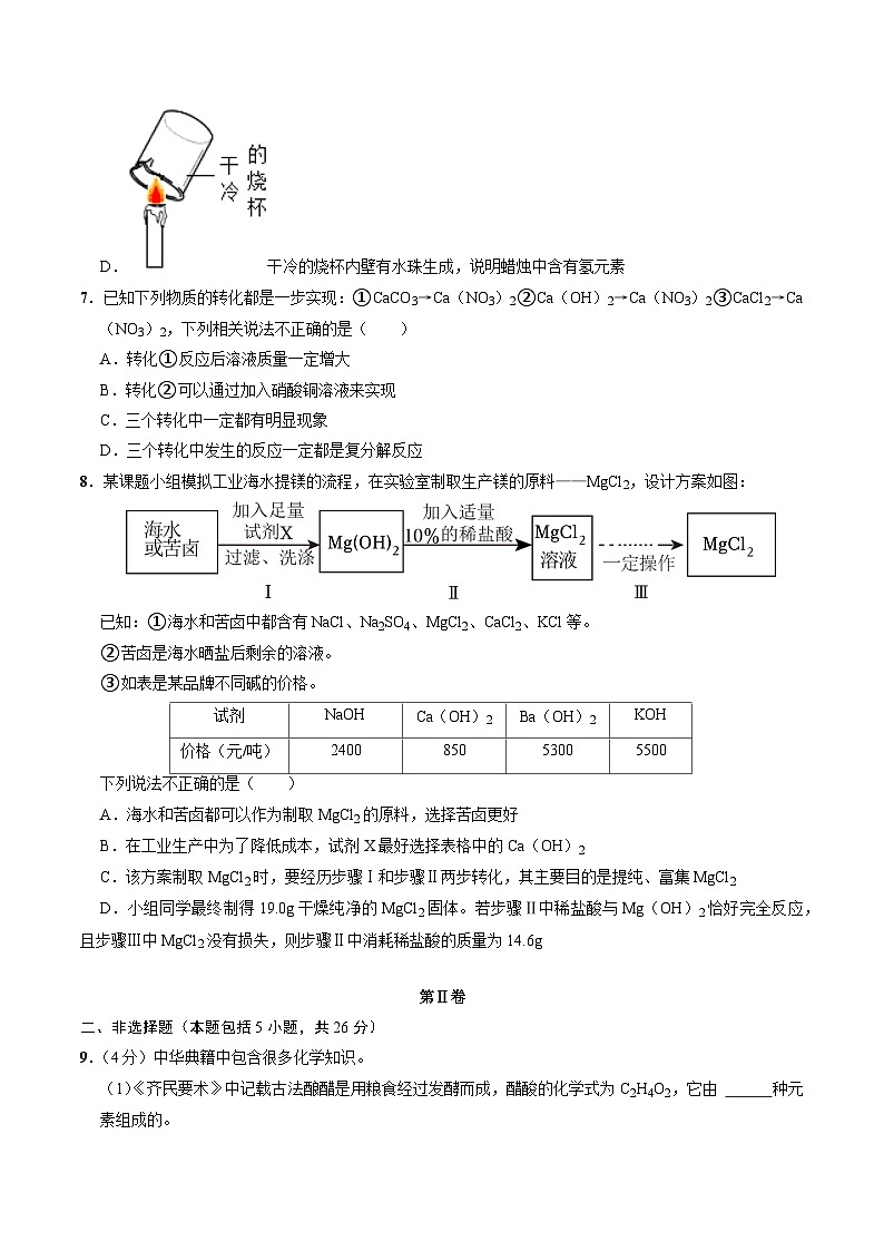 化学（武汉卷）（考试版A4）第3页