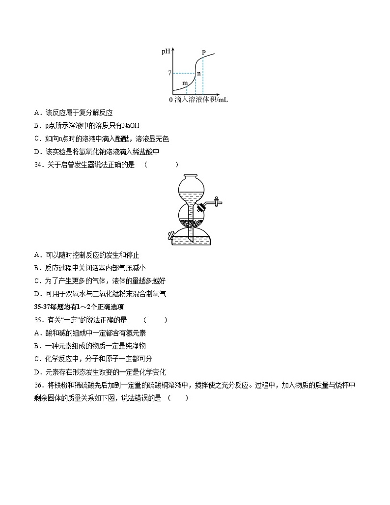 化学（上海卷）（考试版A4）第3页
