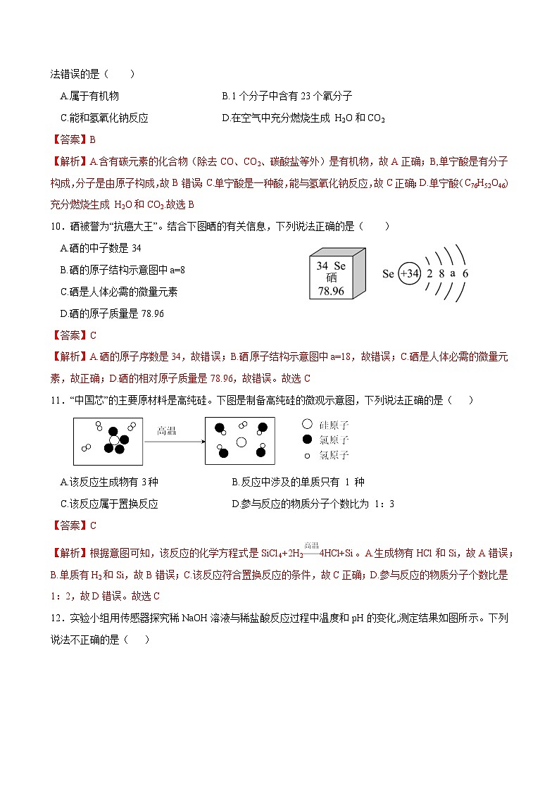 化学（重庆卷）（全解全析）第3页