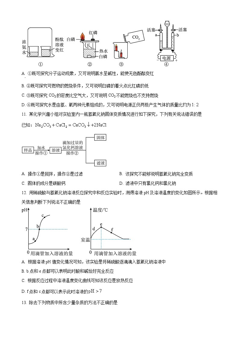 2024年山东省德州市宁津县中考二模化学试题（原卷版+解析版）03