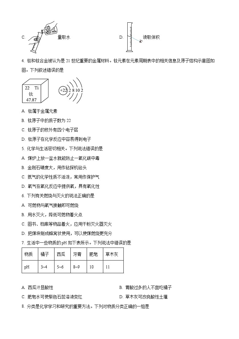 2024年湖北省恩施州利川市中考二模化学试题（原卷版+解析版）02