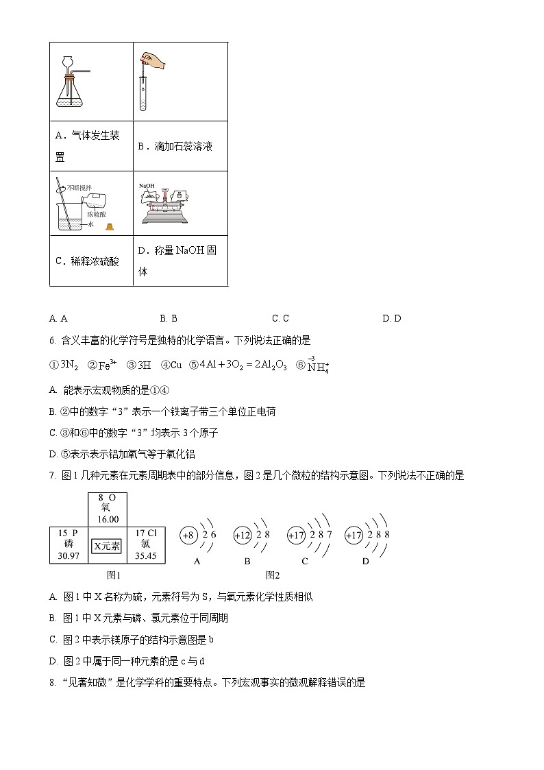 2024年山东省泰安市岱岳区中考二模化学试题（原卷版+解析版）02