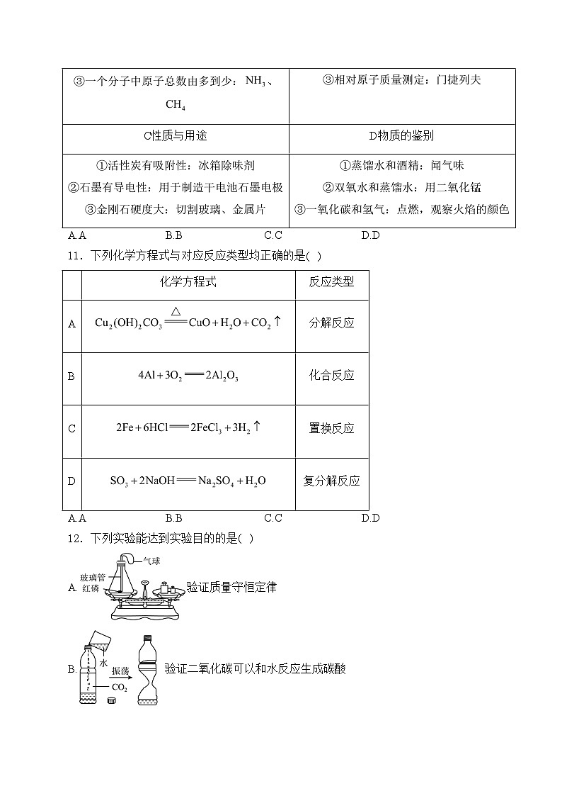 广东省潮州市2024年中考二模化学试卷(含答案)03