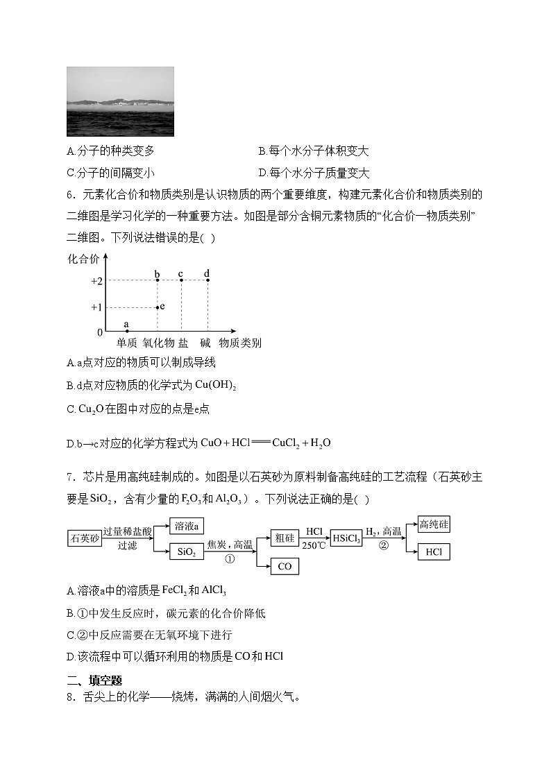 贵州省黔东南州2024年初中学业水平第一次模拟考试试卷理科综合化学试卷(含答案)02
