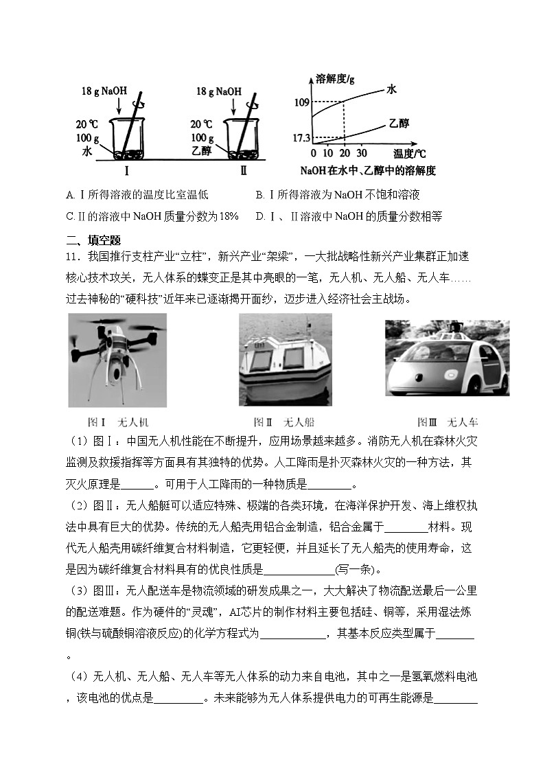 山西省太原市2024届九年级下学期中考二模化学试卷(含答案)第3页