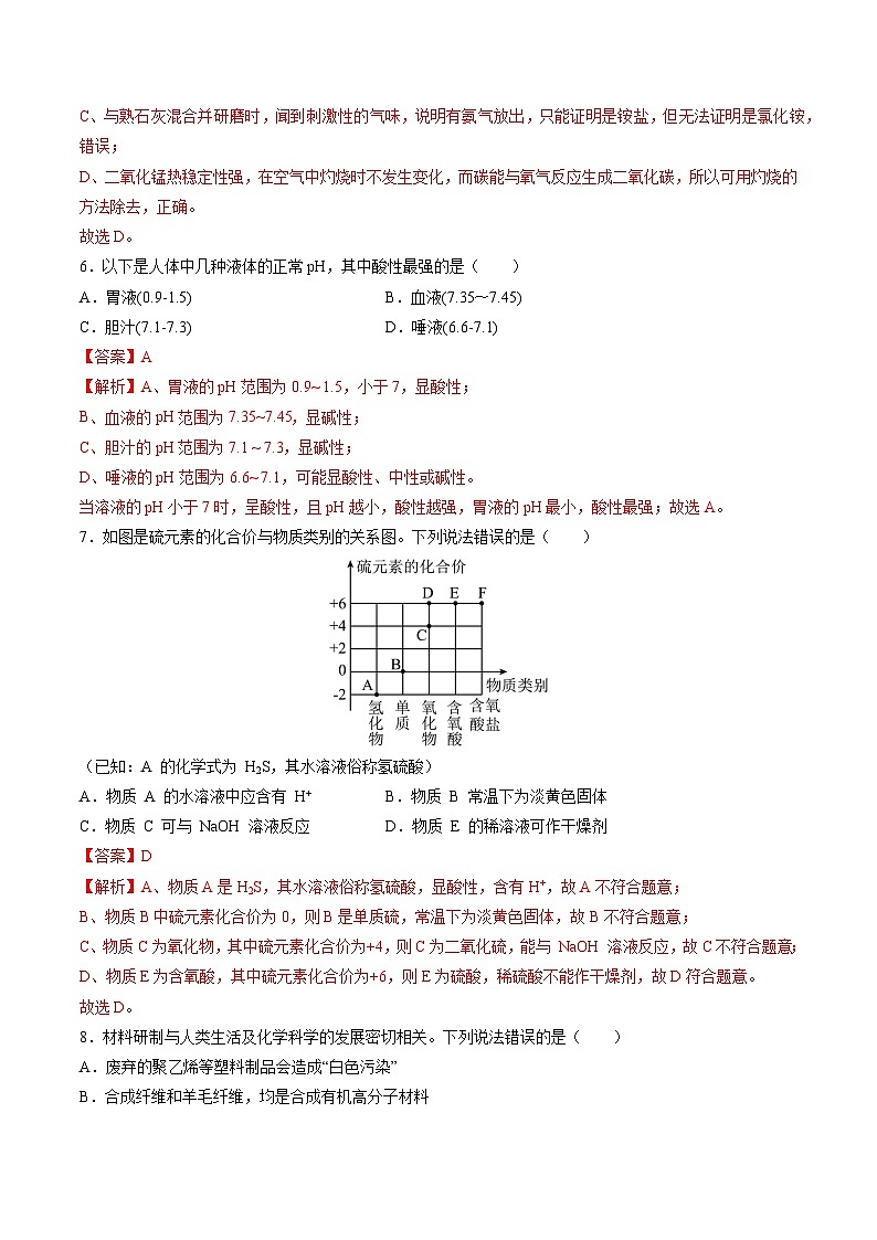 2024年中考第三次模拟考试题：化学（海南卷）（解析版）第3页