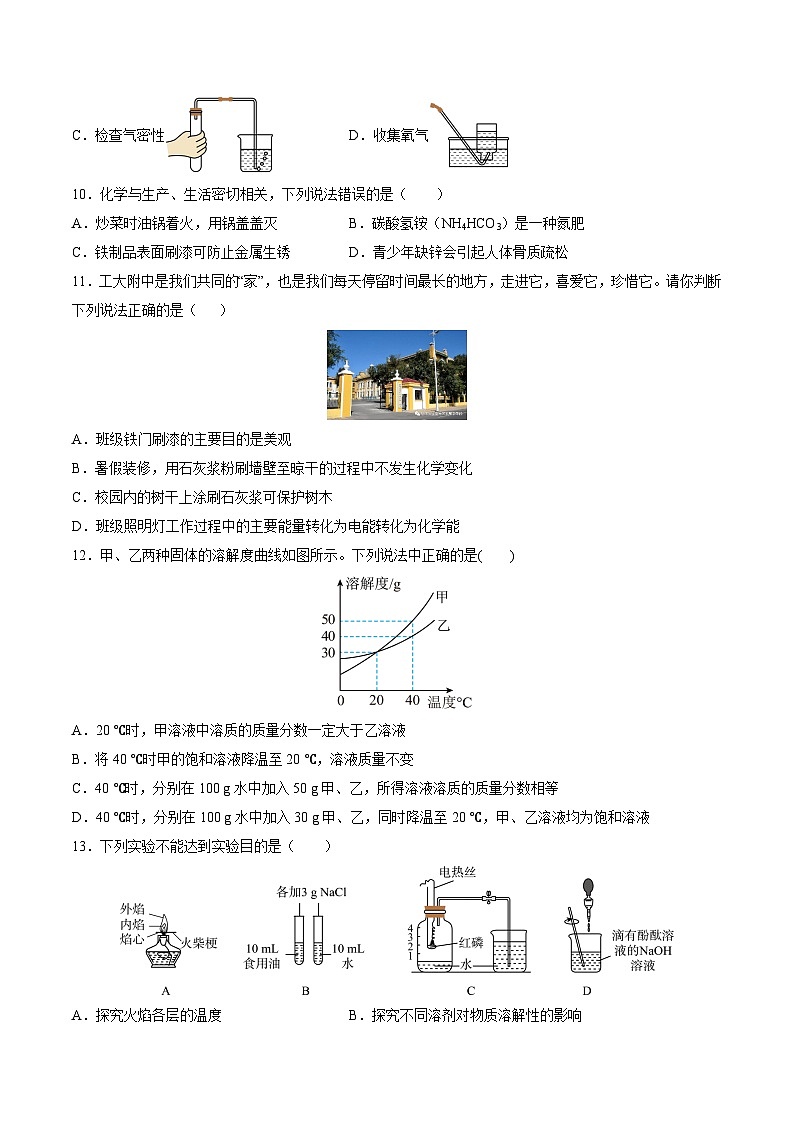 2024年中考第三次模拟考试题：化学（海南卷）（考试版）第3页