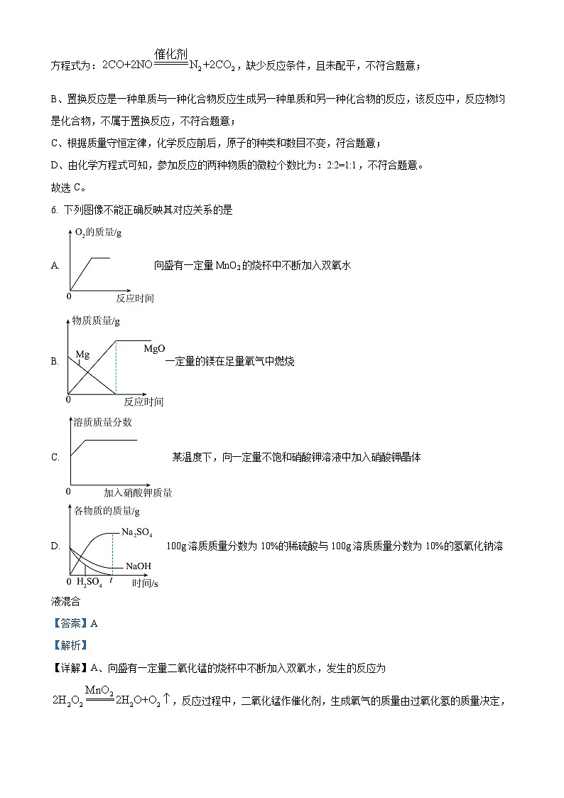 2024年甘肃省武威市古浪县第五中学联片教研中考三模化学试题（解析版）第3页
