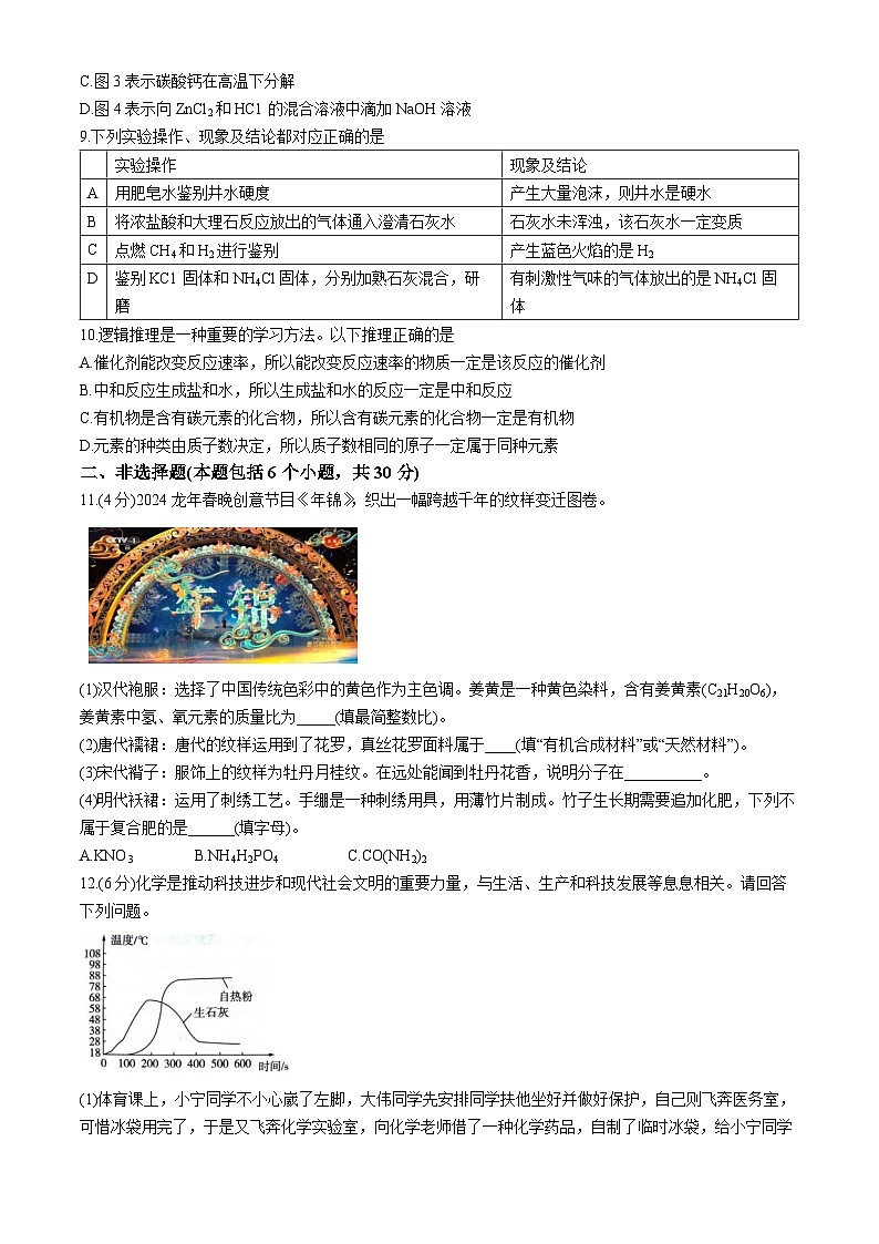 15，山东省菏泽市定陶区2023-2024学年九年级下学期期中化学试题03