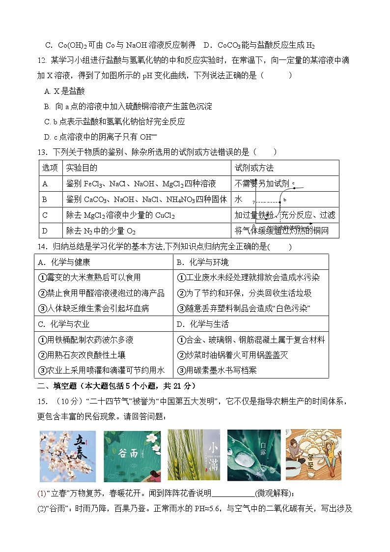 06，2024年四川省宜宾市翠屏区中考二诊化学试卷第3页