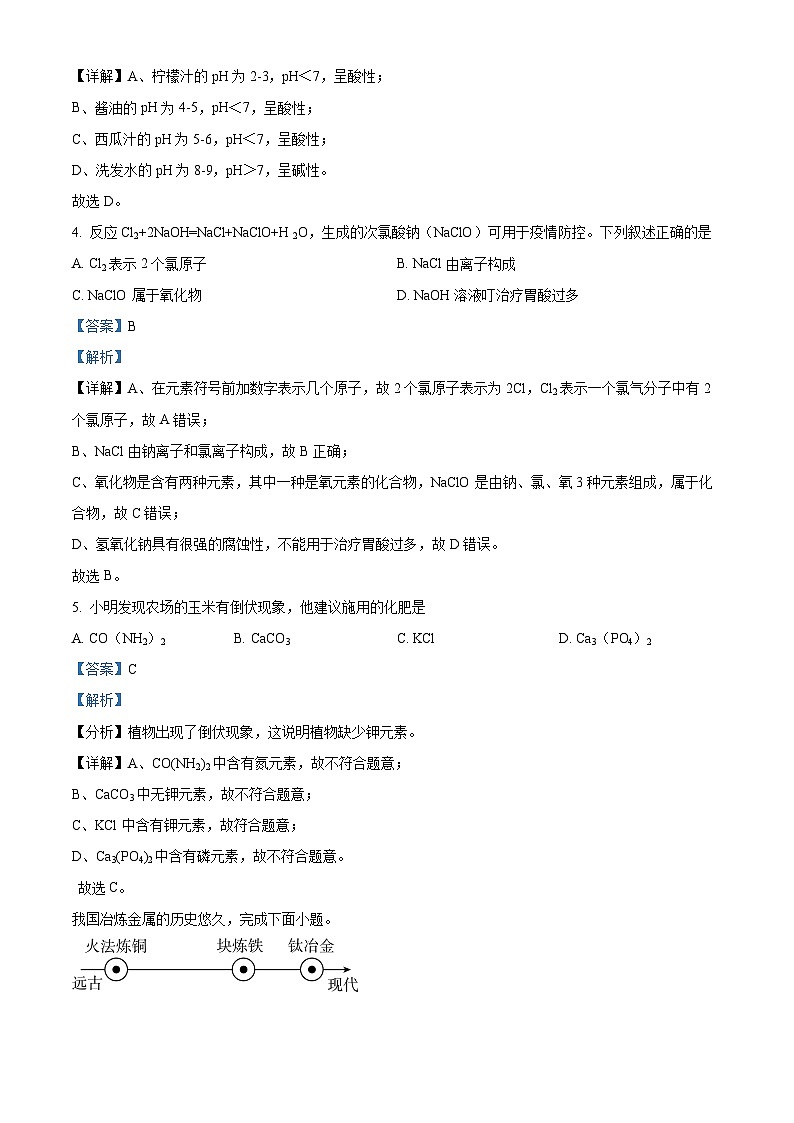 2024年广东省东莞市五校联考中考二模化学试卷（原卷版+解析版）02