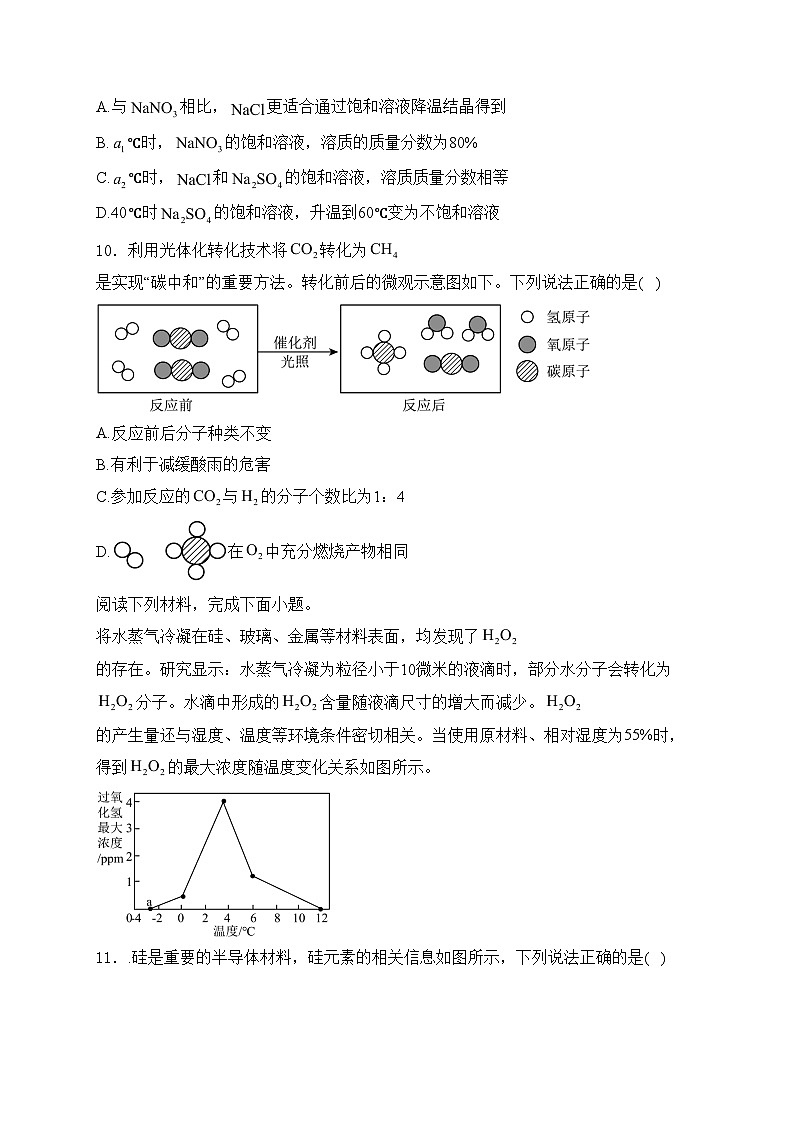 江苏省连云港市2024年中考二模考试化学试卷(含答案)第3页