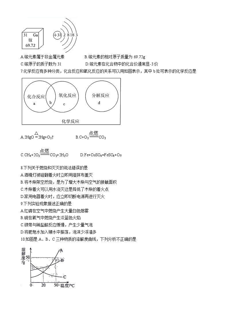 2024年辽宁省兴城市中考适应性模拟考试化学试卷02