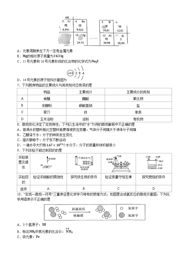 2024年湖南省岳阳市三湘C18联盟中考全真模拟压轴大联考化学试卷02