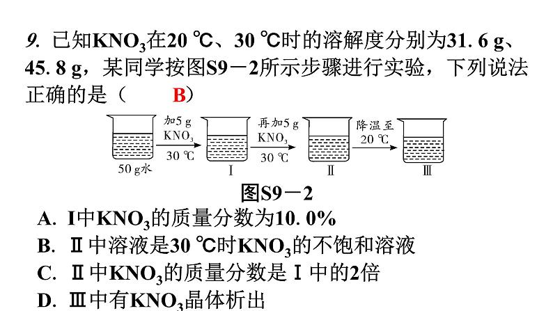 人教版九年级化学第九单元过关训练课件08