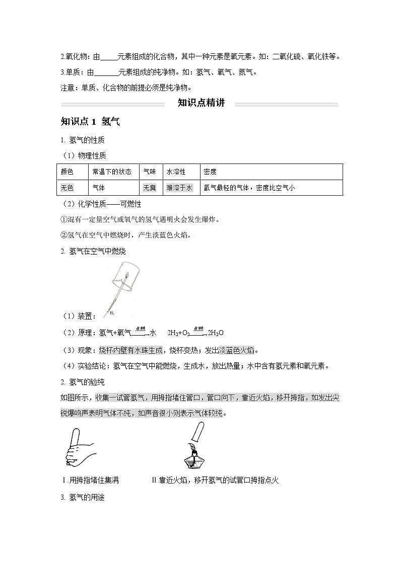 初中化学人教版九年级上册精品讲义：4.3 水的组成（学生版）第2页
